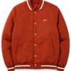 Khobe Clarke Off Campus 2026 Red Varsity Jacket