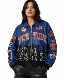 Kith New York Knicks 2026 Champions Leather Jacket