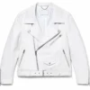 Knicks vs. Cavaliers Game 2 Fat Joe White Biker Jacket
