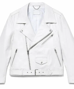 Knicks vs. Cavaliers Game 2 Fat Joe White Biker Jacket