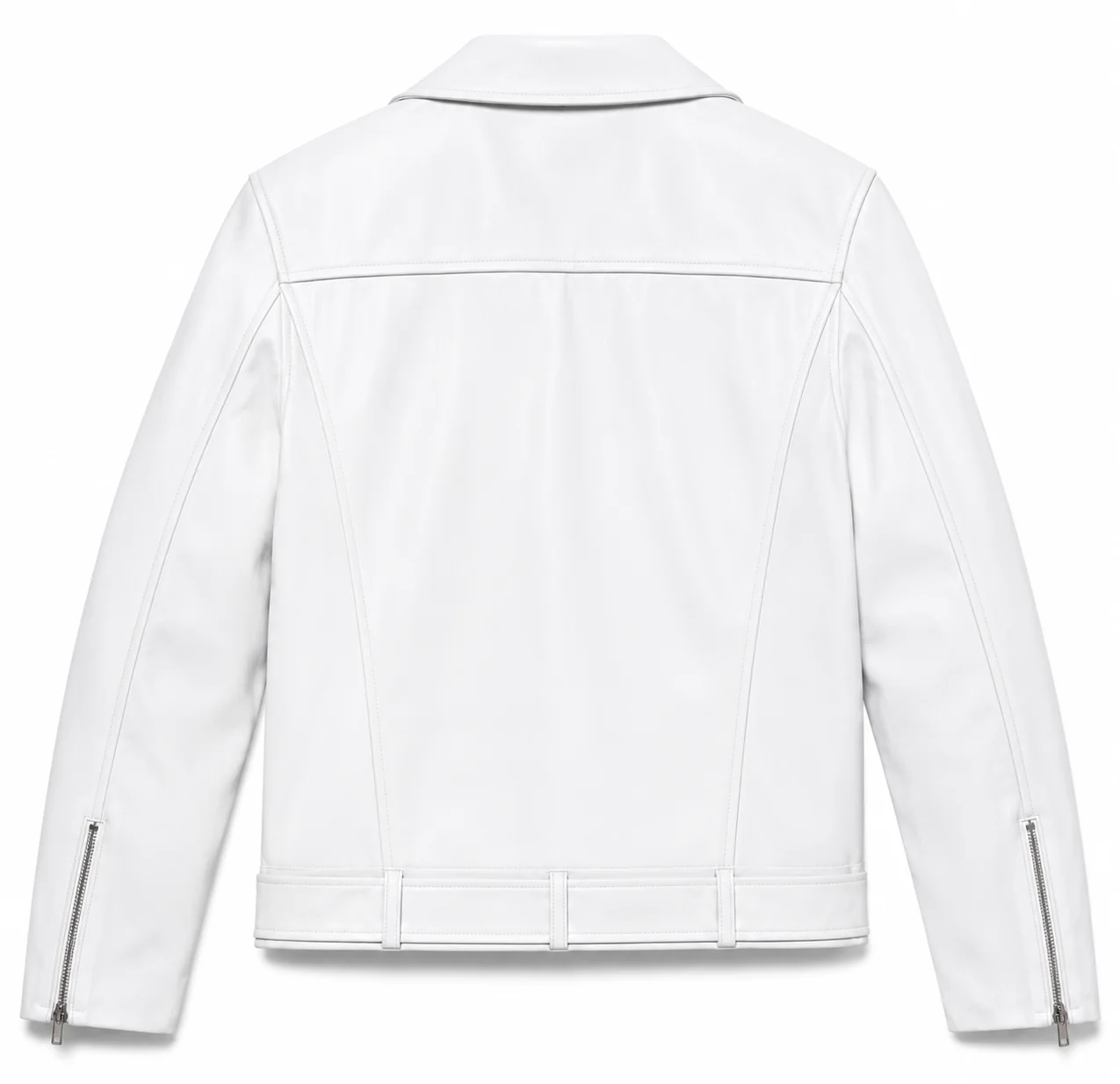 Knicks vs. Cavaliers Game 2 Fat Joe White Biker Jacket