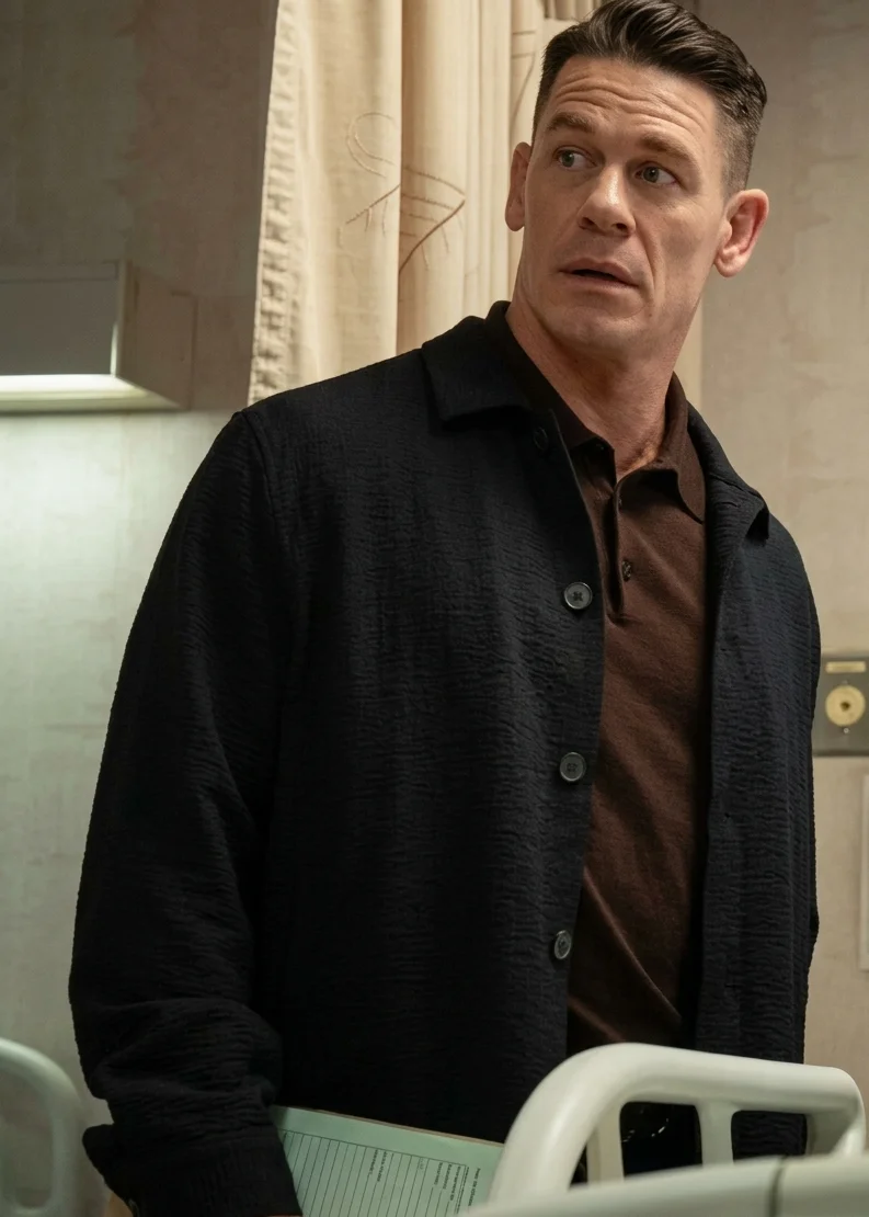 Little Brother 2026 John Cena Black Wool Jacket