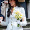 London 2026 Dua Lipa White Blazer
