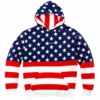 Mr. T American Flag Print Hoodie Philadelphia FAN EXPO