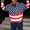 Mr. T American Flag Print Hoodie Philadelphia FAN EXPO