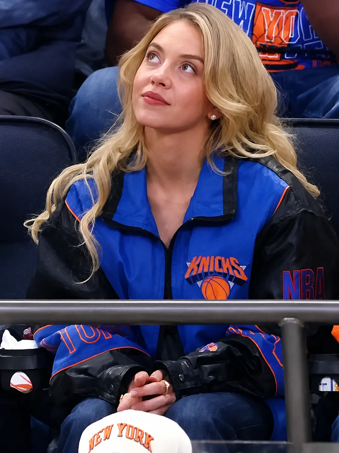 NBA Finals Game 4 Sydney Sweeney Knicks Jacket