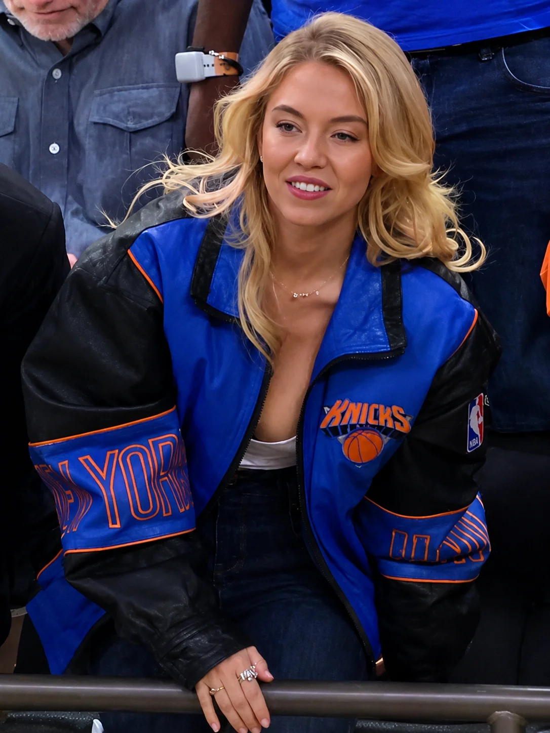 NBA Finals Game 4 Sydney Sweeney Knicks Jacket