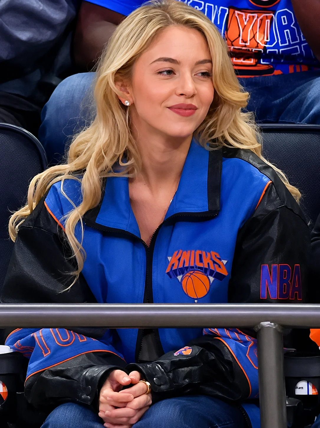 NBA Finals Game 4 Sydney Sweeney Knicks Jacket