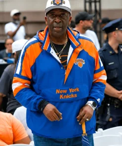 NBA Knicks Finals Victory Karl Towns Sr. Half-Zip Jacket