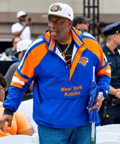 NBA Knicks Finals Victory Karl Towns Sr. Half-Zip Jacket