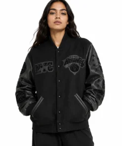 New York Knicks Nike Black 2026 Champions Jacket