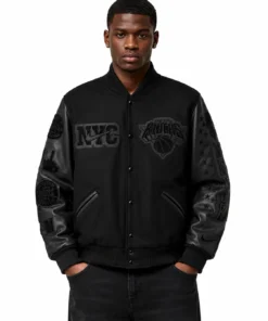 New York Knicks Nike Black 2026 Champions Jacket
