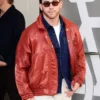 Nick Jonas NYC 2026 Red Bomber Jacket