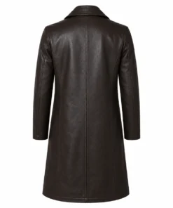 Nicolas Cage Spider Noir Brown Leather Coat