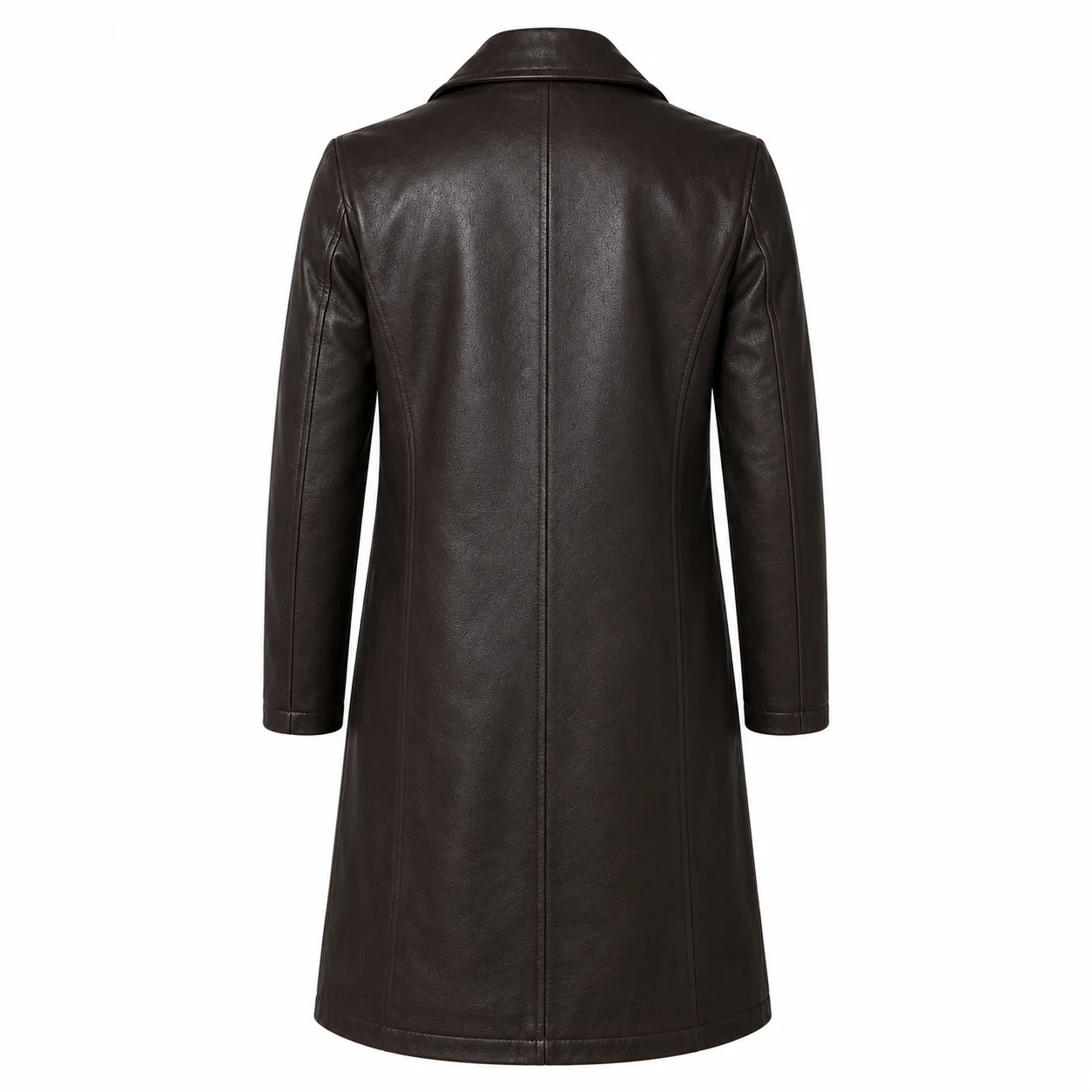Nicolas Cage Spider Noir Brown Leather Coat