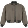 Not Suitable for Work Avantika Olive Bomber Jacket