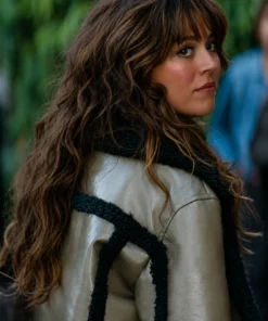Off Campus 2026 Mika Abdalla Shearling Aviator Jacket