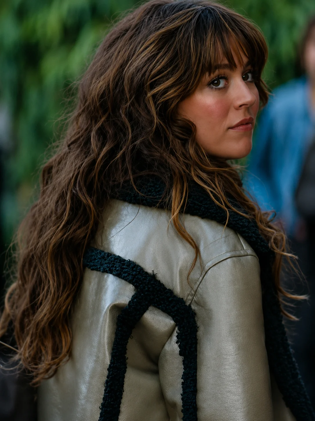 Off Campus 2026 Mika Abdalla Shearling Aviator Jacket