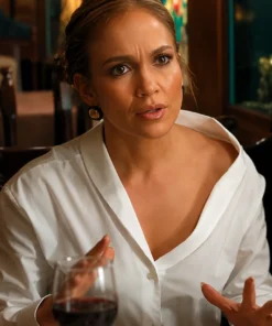 Office Romance 2026 Jennifer Lopez White Blouse