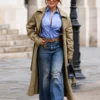 Paris 2026 Jennifer Lopez Beige Trench Coat