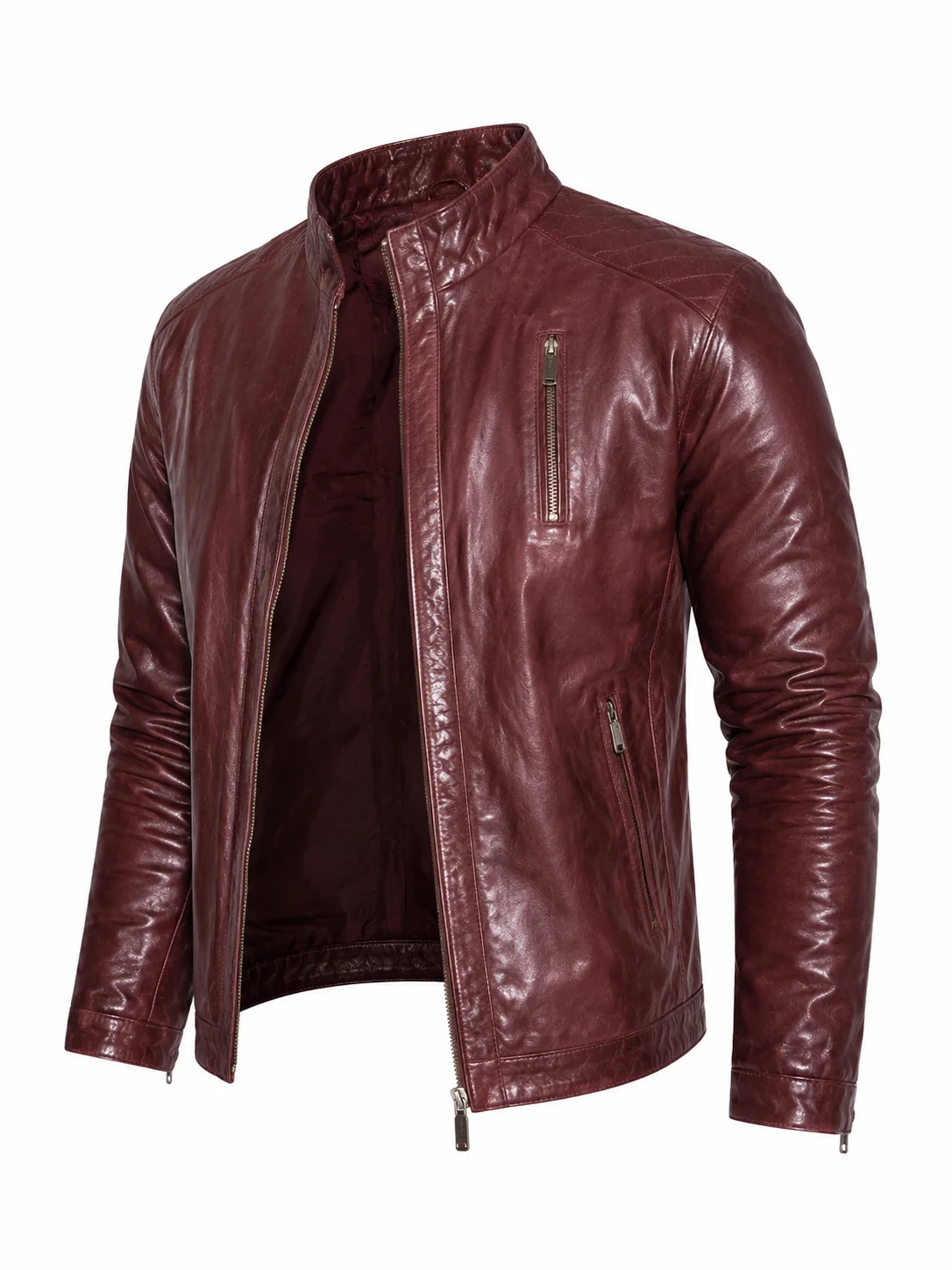 Ride Along Kevin Hart Maroon Leather Jacket