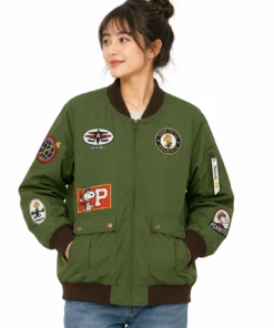 Snoopy Flying Ace Peanuts Bomber Jacket