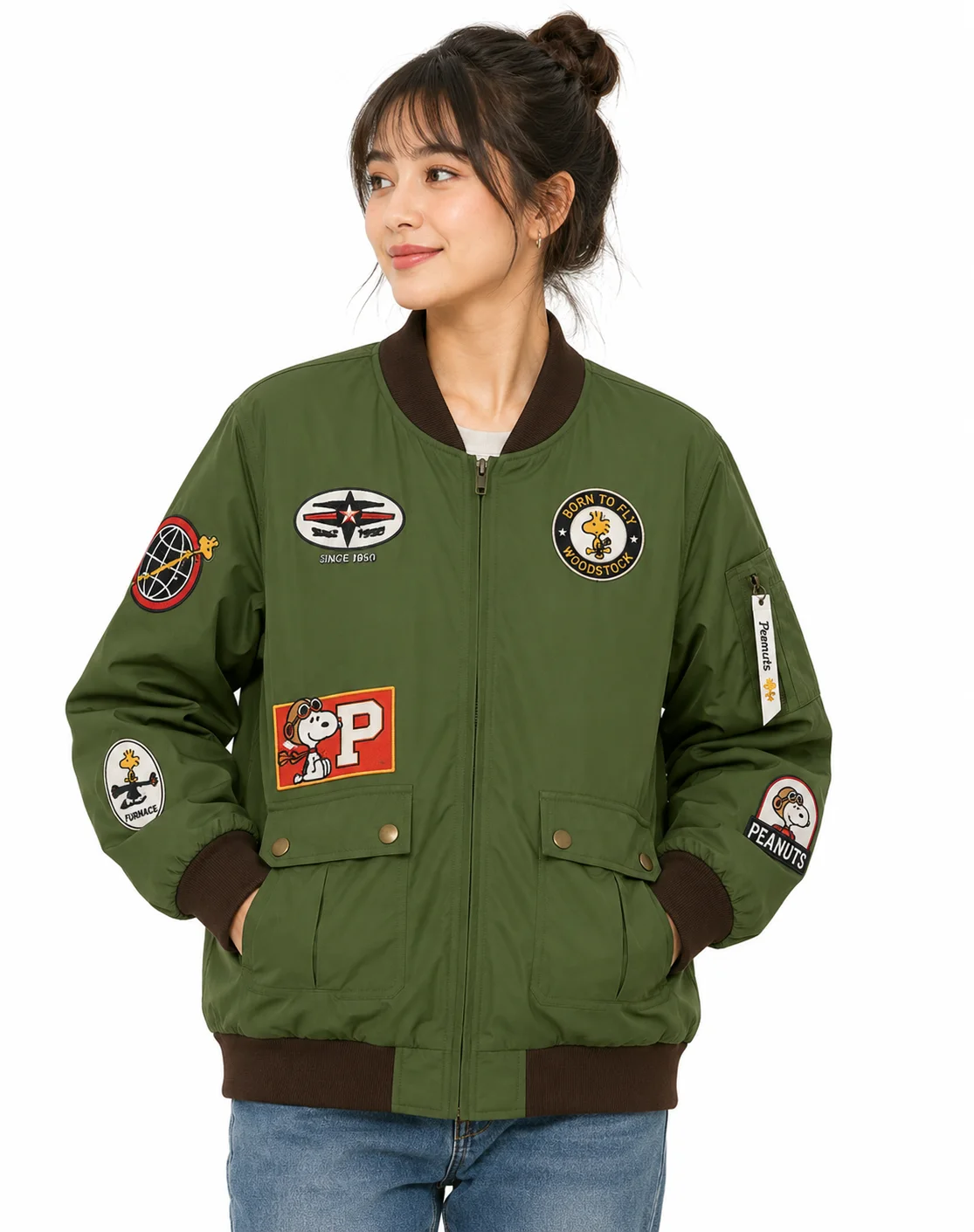 Snoopy Flying Ace Peanuts Bomber Jacket