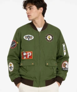 Snoopy Flying Ace Peanuts Bomber Jacket