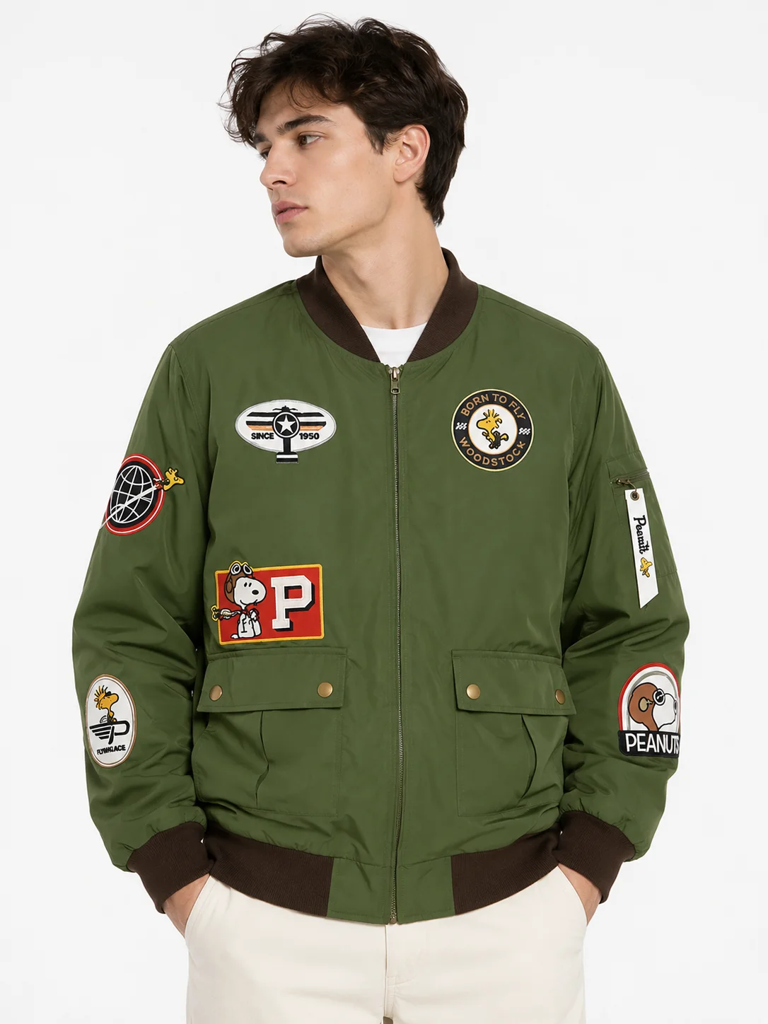 Snoopy Flying Ace Peanuts Bomber Jacket