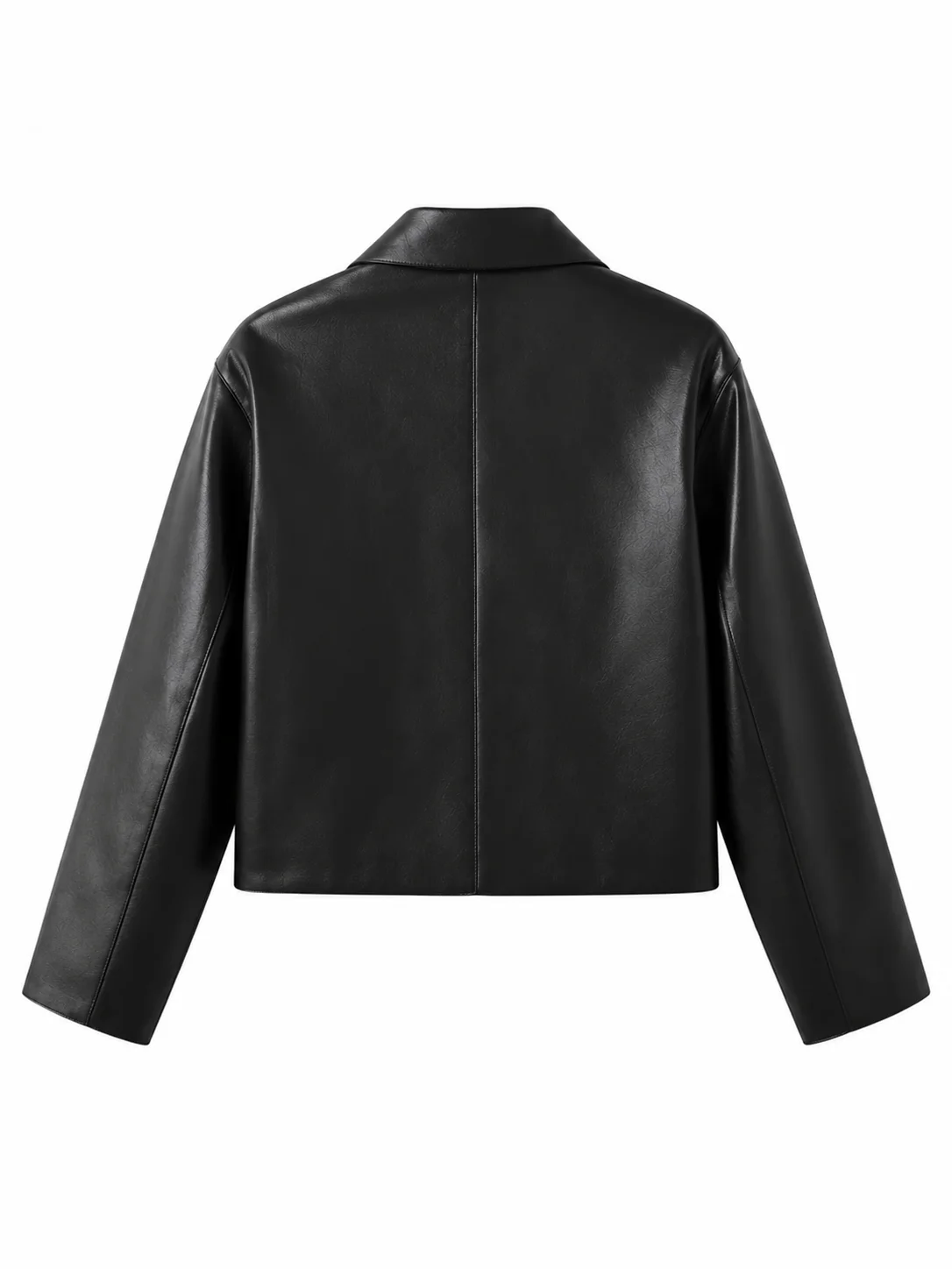 The Fortune 2026 Eleanor Tomlinson Collared Leather Jacket