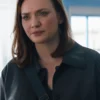 The Fortune 2026 Eleanor Tomlinson Collared Leather Jacket