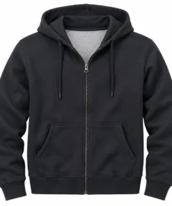 The Four Seasons S2 Will Forte Charcoal Gray Zip Through Hoodie