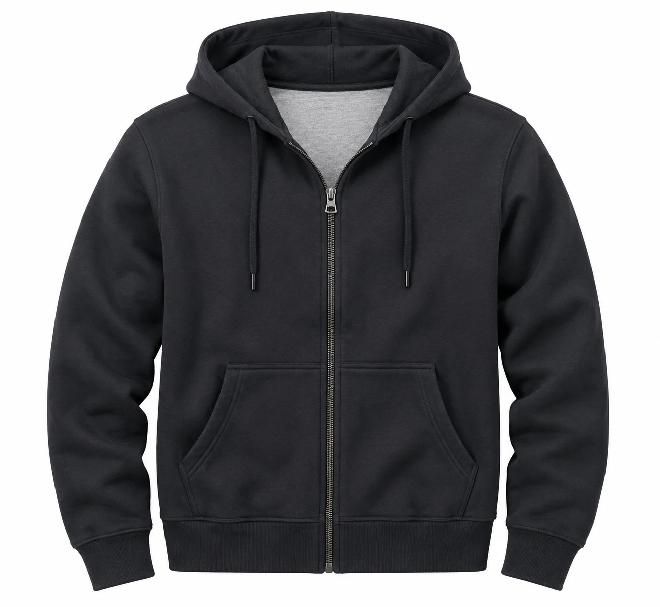 The Four Seasons S2 Will Forte Charcoal Gray Zip Through Hoodie