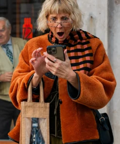 The Four Seasons Season 2 Kerri Kenney Fur Reversible Jacket