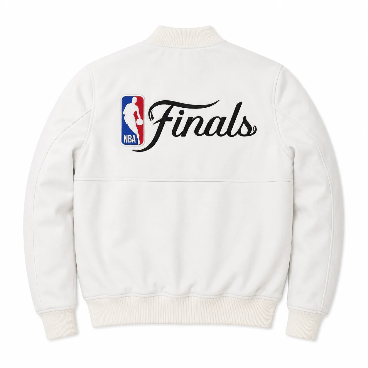The View 2026 Sunny Hostin NBA Finals White Varsity Jacket