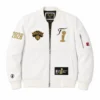 The View 2026 Sunny Hostin NBA Finals White Varsity Jacket