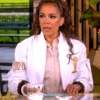 The View 2026 Sunny Hostin NBA Finals White Varsity Jacket