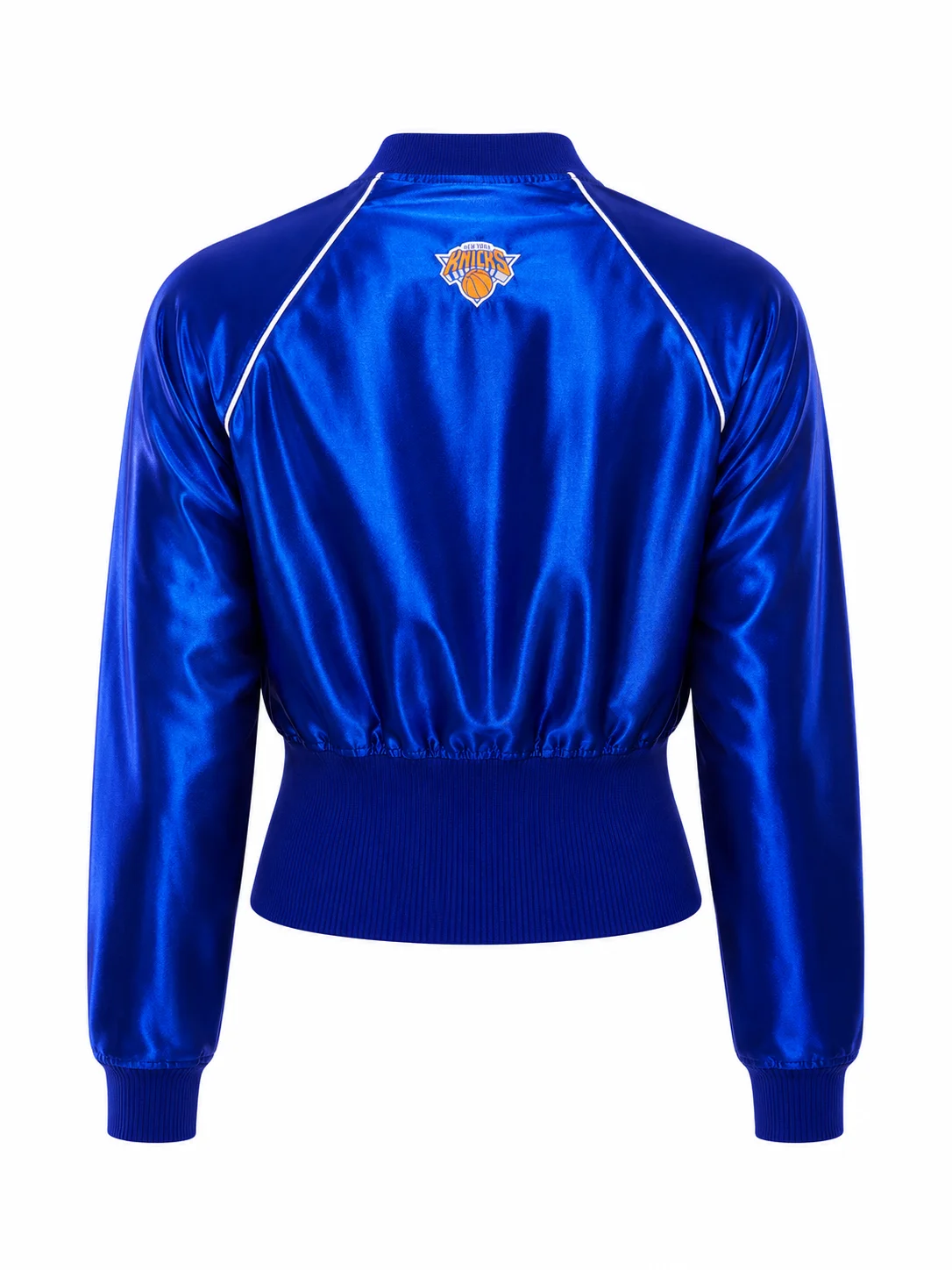 The View Sara Haines Knicks Crop Track Jacket