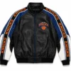 Timothée Chalamet Knicks vs Cavaliers Gameday Leather Jacket