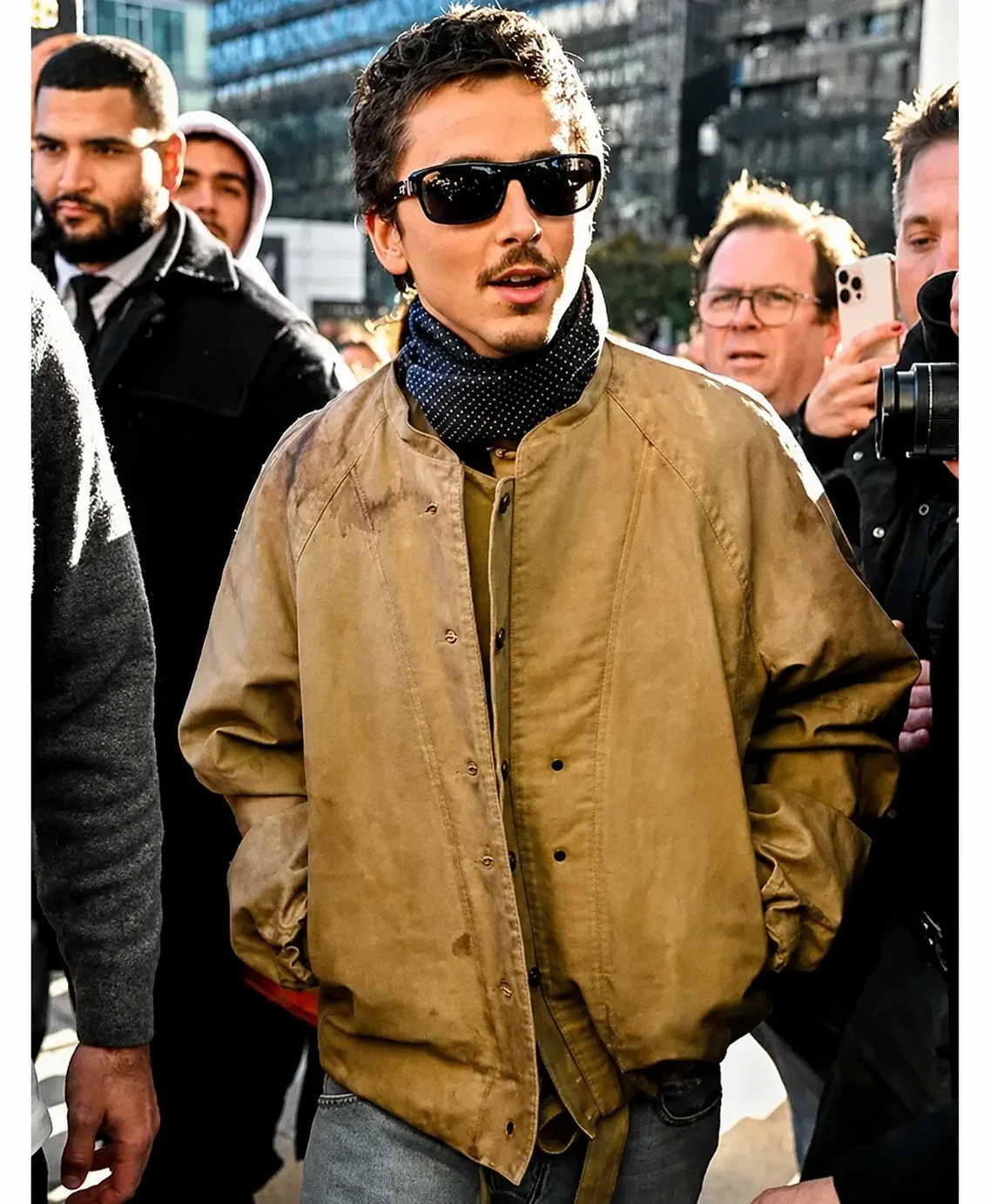 Timothee Chalamet Marty Supreme Khaki Jacket
