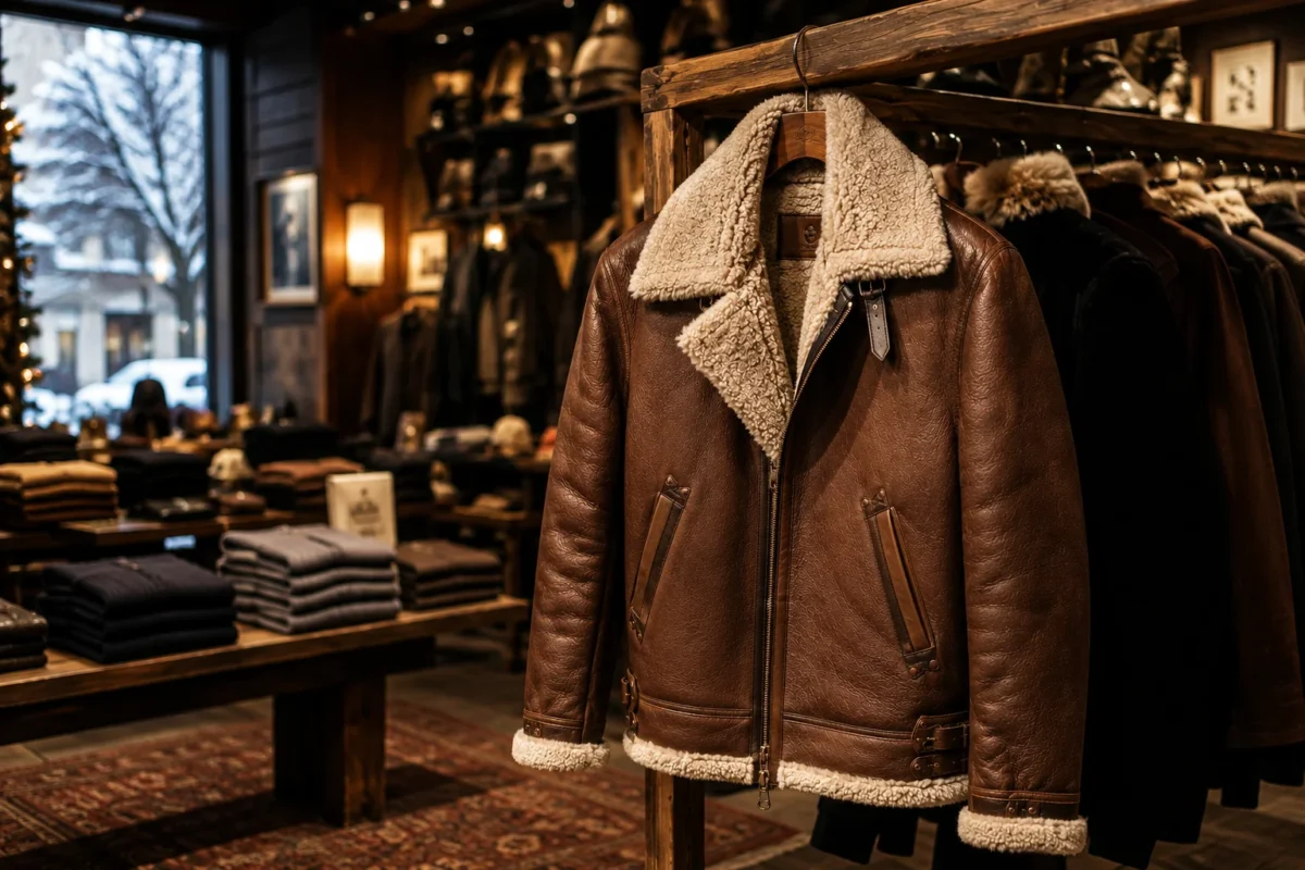 Warmest leather jacket for winter weather