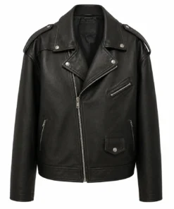 2026 Zendaya Black Biker Jacket
