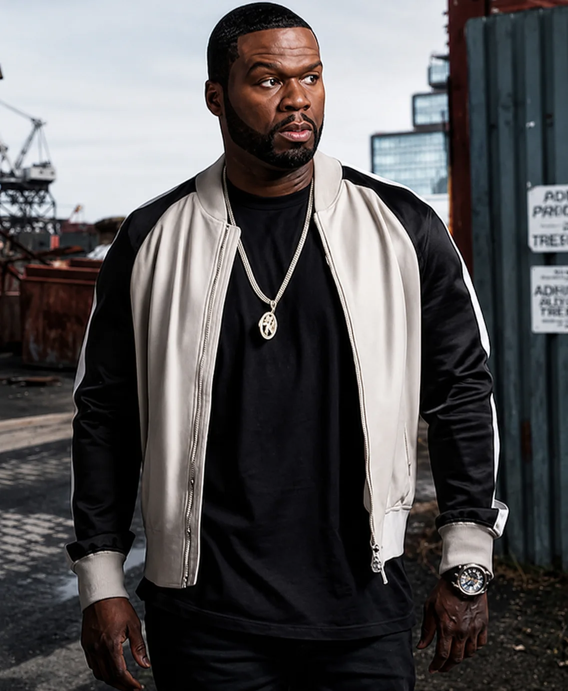 50 Cent Black And White Jacket