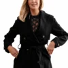Beth Dutton Black Trench Coat