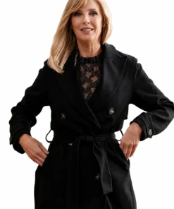 Beth Dutton Black Trench Coat