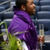 Adidas ASAP Ferg Yankee Stadium Event Purple Sequin Tracksuit