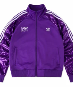 Adidas ASAP Ferg Yankee Stadium Event Purple Sequin Tracksuit