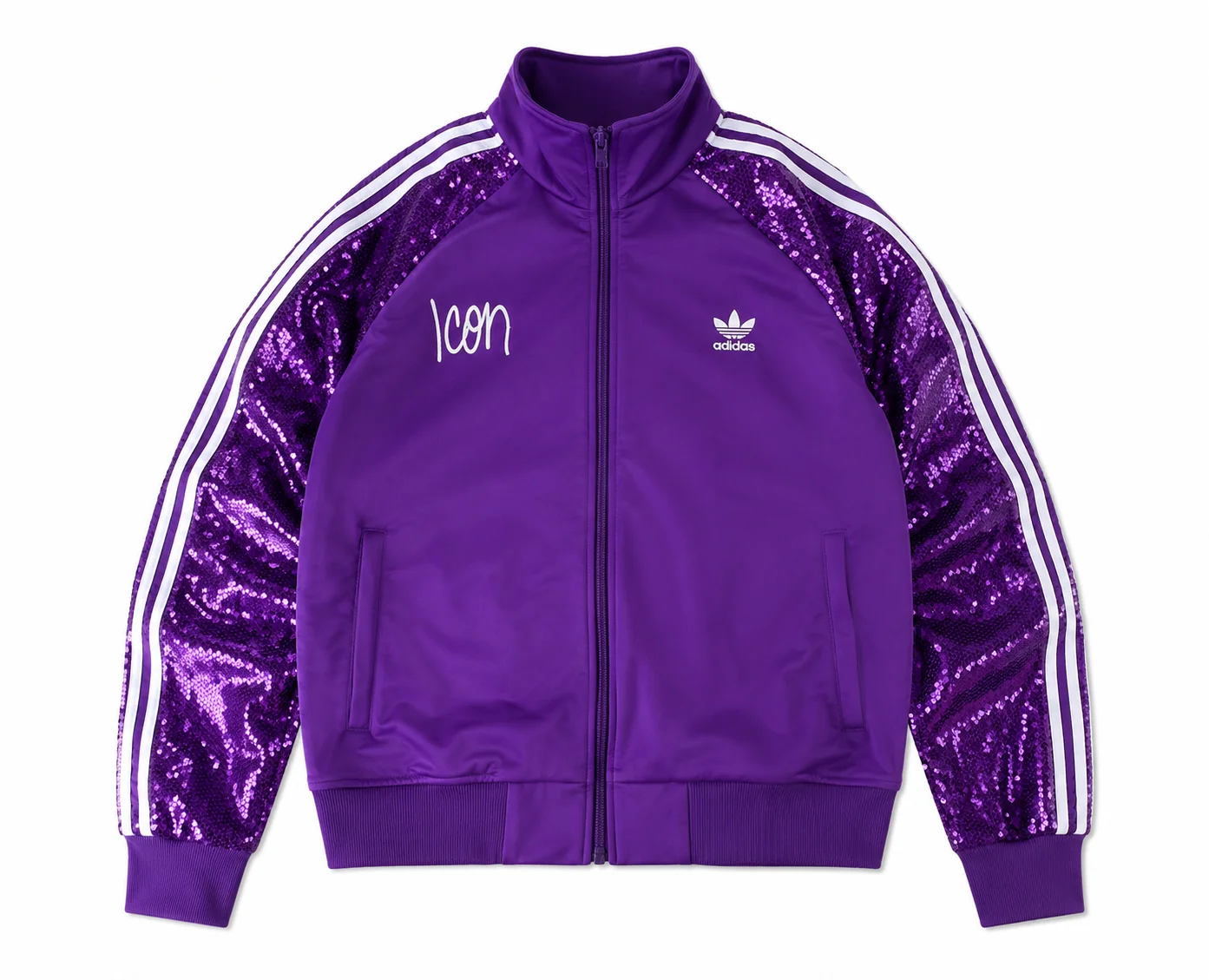 Adidas ASAP Ferg Yankee Stadium Event Purple Sequin Tracksuit