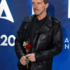Antonio Banderas Black Leather Jacket