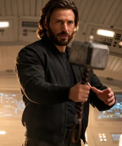Avengers Doomsday 2026 Chris Evans Black Bomber Jacket